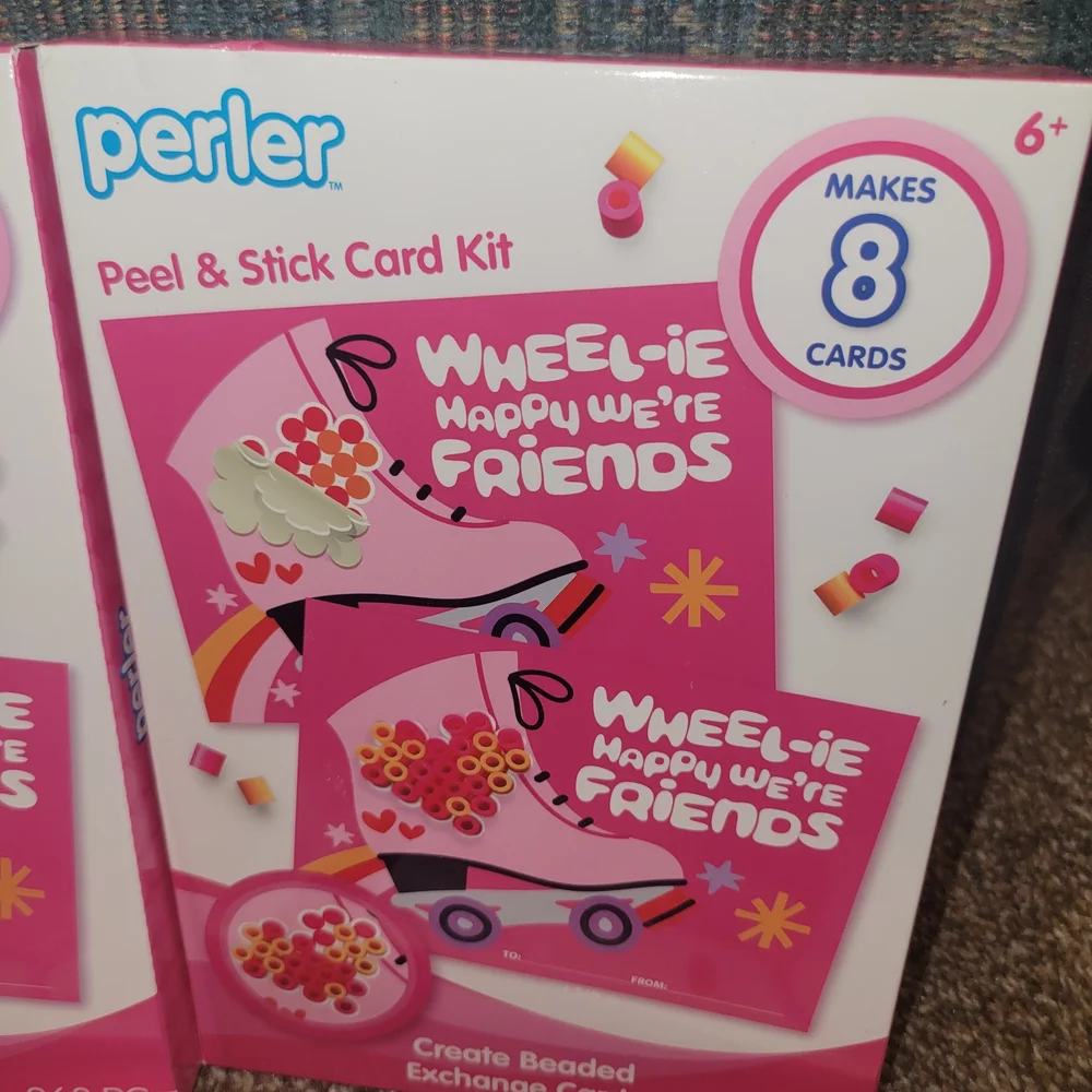 Perler Peel & Stick Card Kit 4 Boxes
